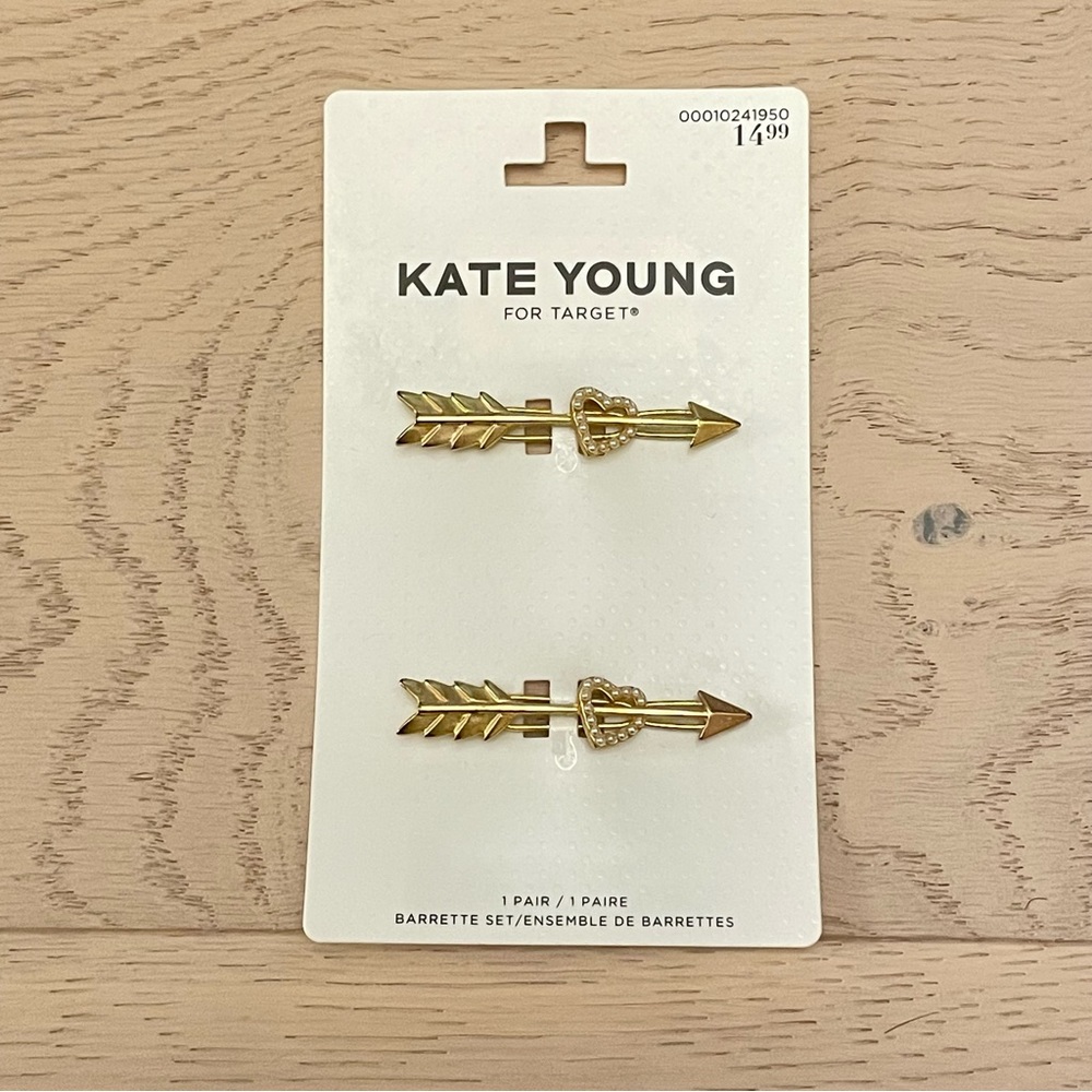 4/$26 | Kate Young | Gold Arrow Barrettes